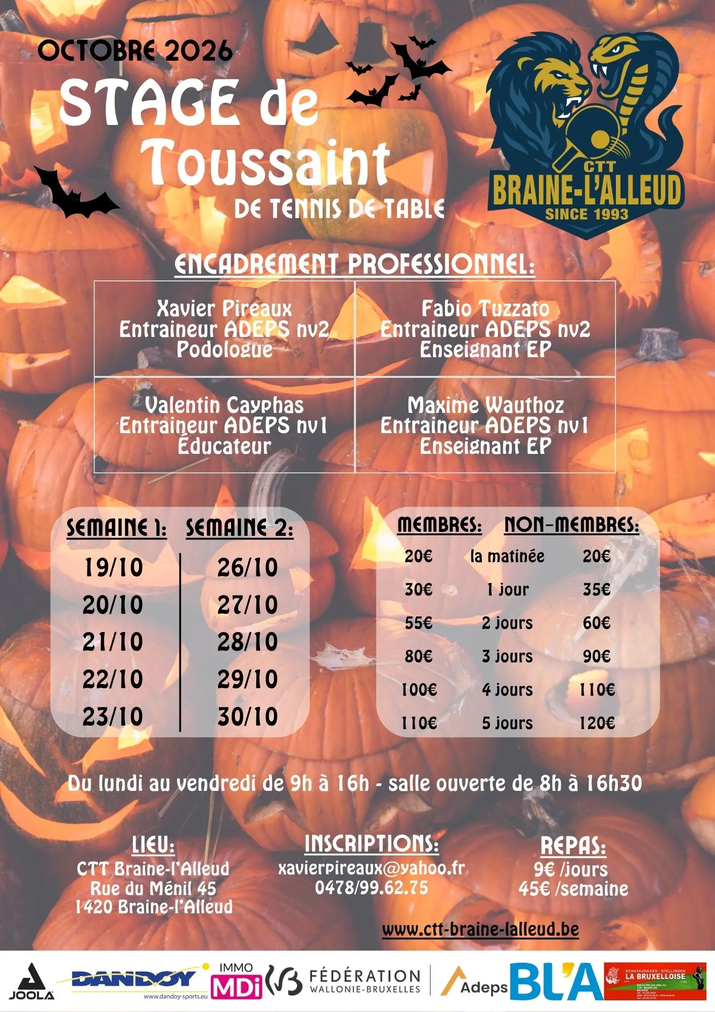 CTT Stage Toussaint 2026.webp
