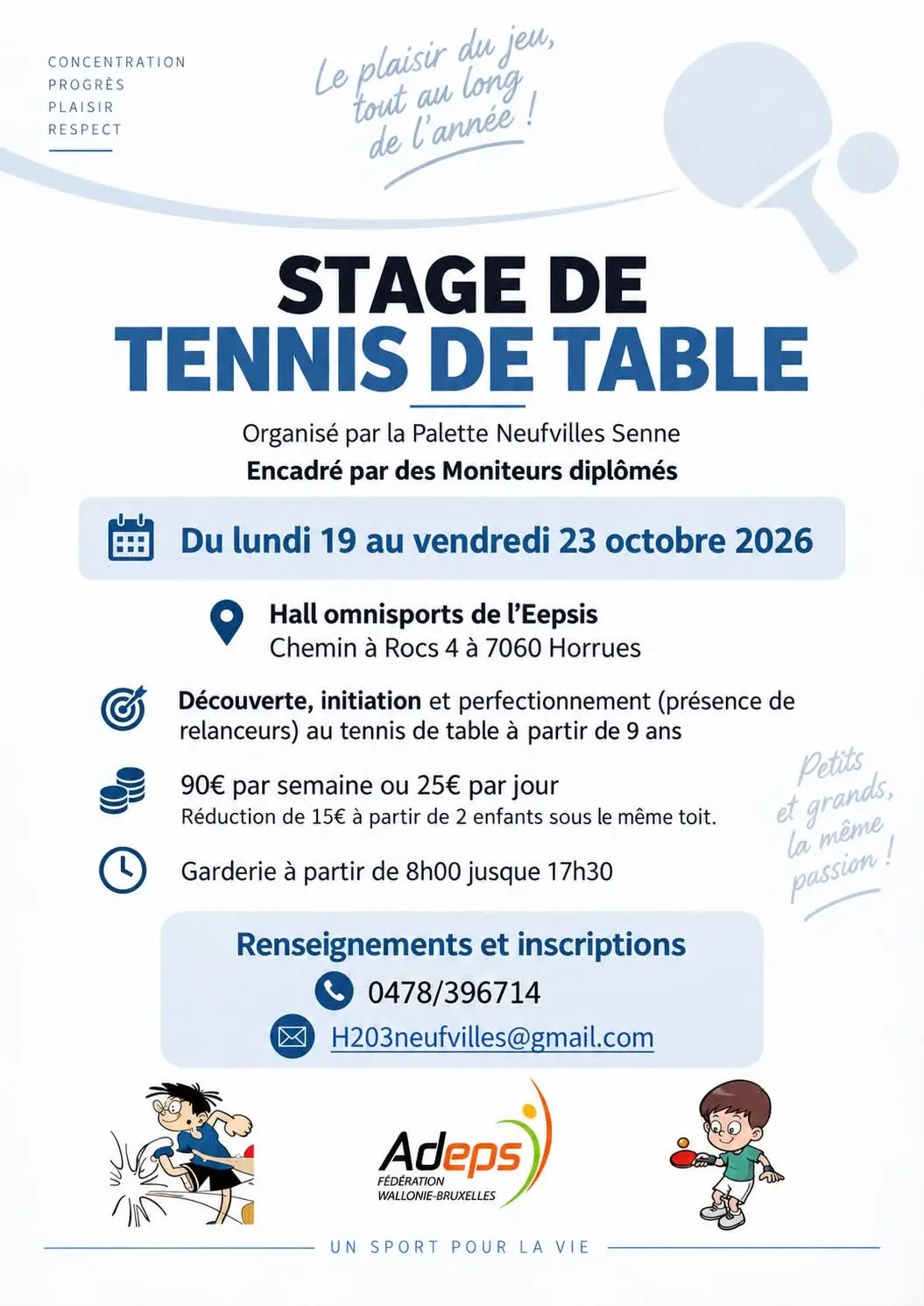 Stage du tennis de table octobre 2026.webp